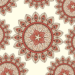 colorful and circular mandalas pattern backgroundvector illustration design
