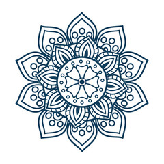 monochrome and circular mandala vector illustration design