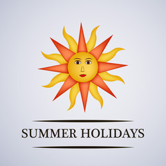 Illustration of background for Summer Season