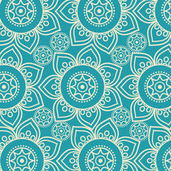 colorful and circular mandalas pattern backgroundvector illustration design