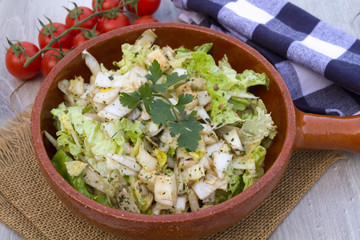 salade et vinaigrette