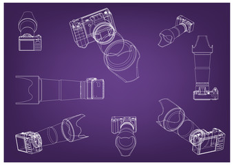 Camera on purple