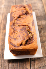 homemade swirl chocolate cake