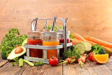 vegetable juice with ingredient