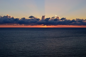 Fototapeta premium Clouds & sunset