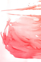 Red watercolor paint background.