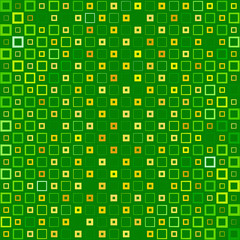 Abstract background with colorful squares and wavy thickness gradient