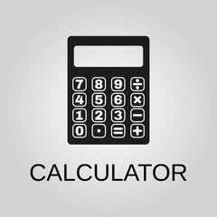 Calculator icon. Calculator symbol. Flat design. Stock - Vector illustration