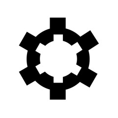 Settings icon isolated on white background