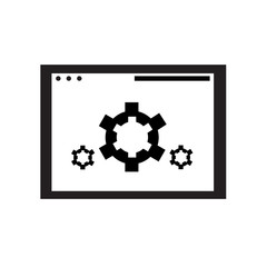 Browser icon isolated on white background