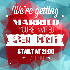 Wedding invitation card © dobrograph