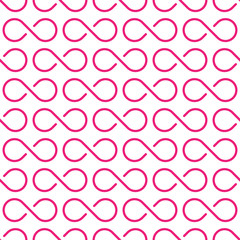 Infinity pattern. Geometric seamless pattern. Wavy geometric texture. Vector illustration