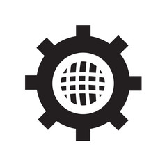 Settings icon isolated on white background