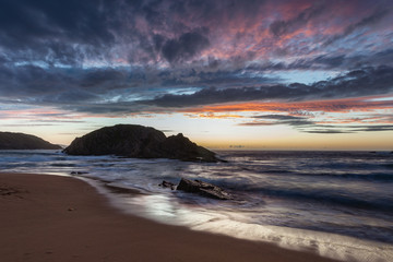 Murder Hole Beach Fantastic sandy beach at sunset Donegal Ireland