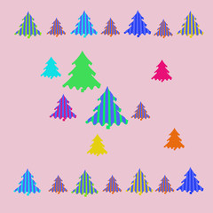 Spruce stripe Christmas  pattern.