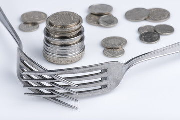 Conceptual imagination of financial greed.