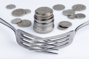 Conceptual imagination of financial greed.