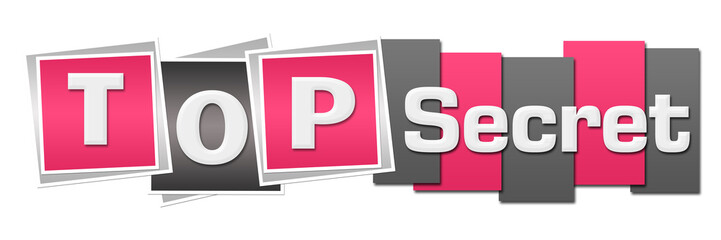 Fototapeta premium Top Secret Pink Grey Stripes Squares 
