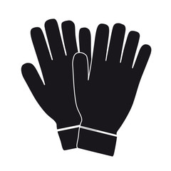 Icon Vector Gloves - Vector Illustration - Isolated On White Background