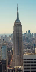 View of Manhattan skyline in New York