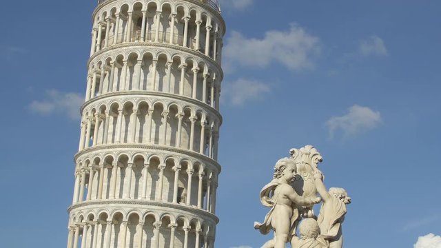The Fontana Dei Putti and the Tower of Pisa