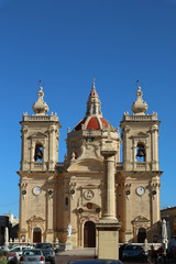 Fototapeta premium Xaghra Parish Church, Gozo, Malta