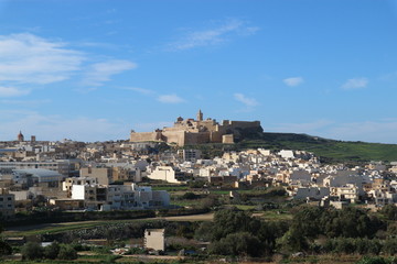 Fototapeta na wymiar The citadella of Victoria (Rabat), Gozo, Malta