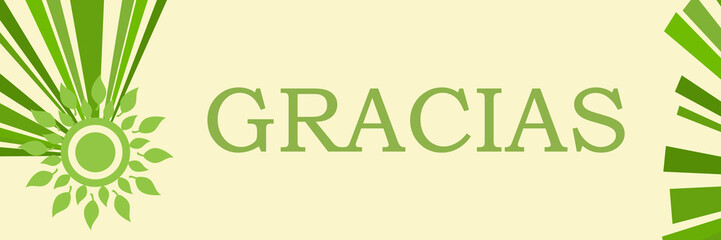 Gracias Green Leaves Beams Horizontal 