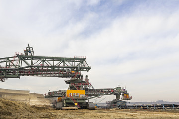 Obraz premium Heavy coal mine transportation facility