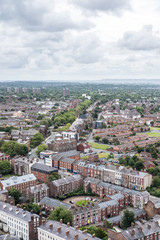 Fototapeta na wymiar Aerial View of the City of Liverpool, United Kingdom.