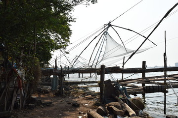 Fototapeta na wymiar Chinese fishing net