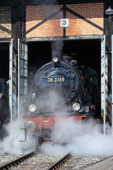 Dampflokomotive im S&uuml;ddeutschen Eisenbahnmuseum in Heilbronn
