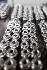 metal pieces for processing. texture