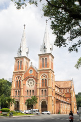 Notre Dame Cathedral (Cathedral Basilica of Our Lady of The Immaculate Conception) at Saigon, vietnam