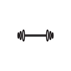 barbell icon isolated on white background