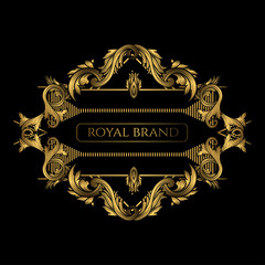 Frame Luxury with Golden Color