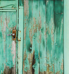 An old wooden gate. Background