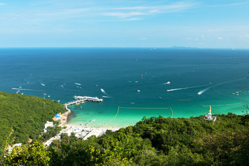 Tawaen beach at koh lan in gulf of siam , pattaya, Thailand