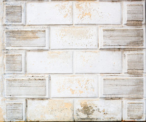 Texture of white brick. vintage