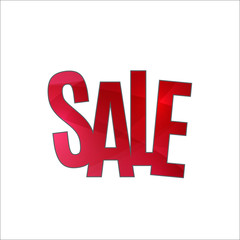 Sale banner template design. Special offer, colourful letters for shopping, mall, trade, retail. Typography