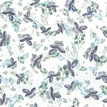 Watercolor floral seamless pattern