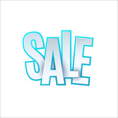 Sale banner template design. Special offer, colourful letters for shopping, mall, trade, retail. Typography