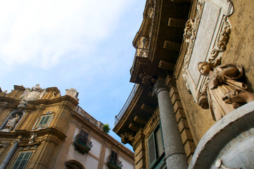 Fototapeta na wymiar イタリア、シチリアのパレルモの風景