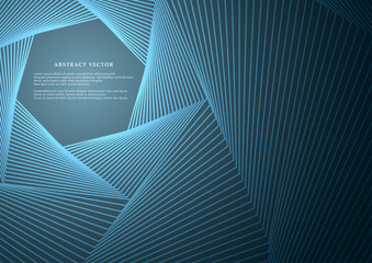 Fototapeta premium Geometric lines or stripes on a bright background. Abstract modern design. Vector illustration.