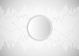 Abstract financial chart with stock graph market.Vector illustration