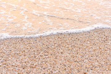 Fototapeta na wymiar Sea-wave on the beach