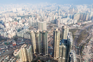 Panorama view to Hong Kong