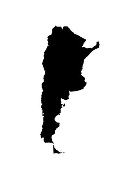 map of Argentina. Vector illustration