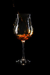 Fototapeta na wymiar glass, wine, drink, alcohol, isolated, wineglass, red, 