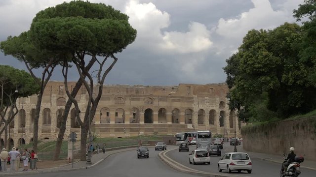Driving on Via Celio Vibenna